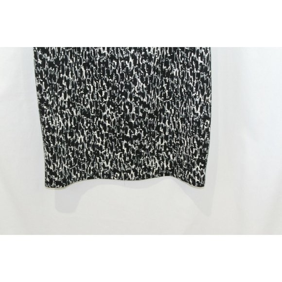 Calvin Klein Womens Black White Grey Short Sleeve Dress‎ 4 - Picture 4 of 6